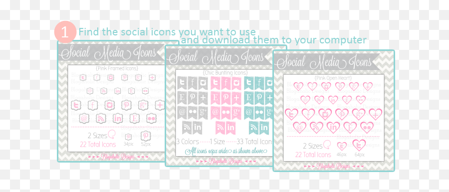 Find The Social Media Icons You Want To Install - Number Language Png,Ah Icon