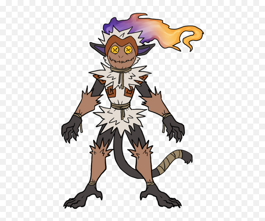 Download Hd Pokemon Fusion Infernape - Mimikyu Fusions Png,Mimikyu Png