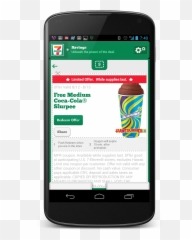 Coupon Free Medium Coca Cola Slurpee - Smartphone Png,Slurpee Png