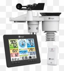 7 - in1 Wireless Weather Station with WiFi and Solar Panel Monitoring System India png