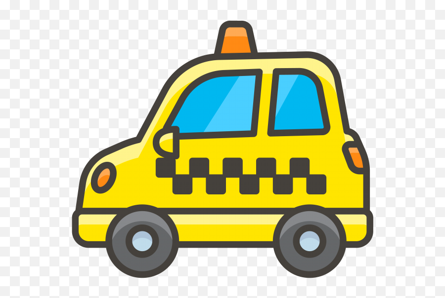 Taxi Emoji Icon Png Transparent - Freepngdesigncom Imagen De Un Taxi Animado,Taxi Icon Png