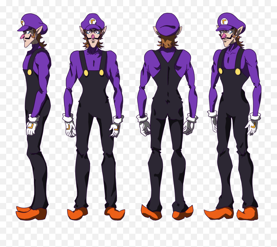 Anime Waluigi Design Rwaluigi Png Icon