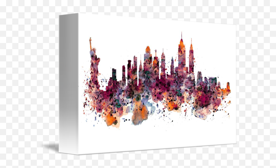 New York Skyline - New York Skyline Watercolor Png,New York Skyline Png