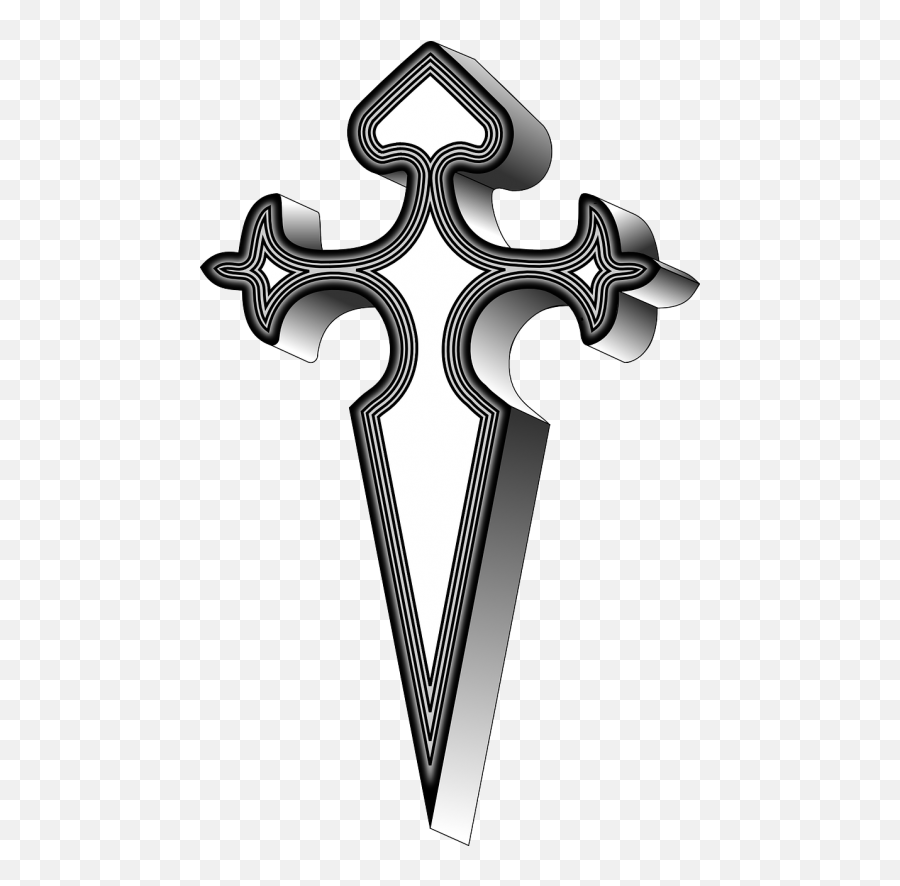 Of Saint Jamessantiago Crosscruz Espada Clipart - Full Cross Of Santiago De Compostela Png,Cruz Png