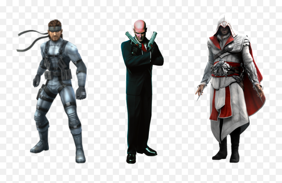 Solid Snake Vs Agent 47 Ezio - Snake Metal Gear 2 Png,Agent 47 Png