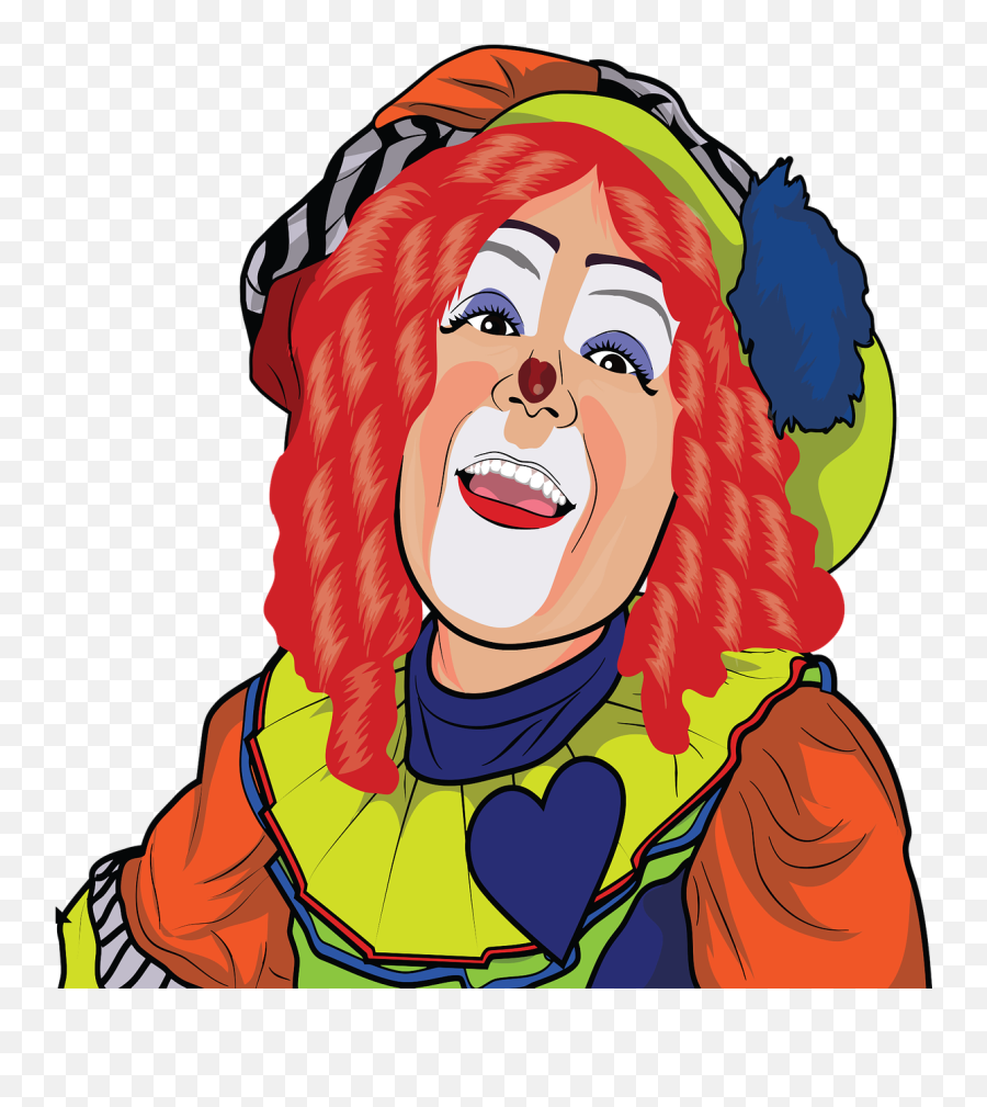 Cartoon Clown Comic - Free Vector Graphic On Pixabay Clown Png,Clown Nose Png