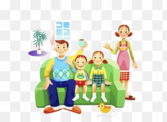 Family Clipart Happy - Happy Family On Vacation Cartoon Png,Family Clipart Png