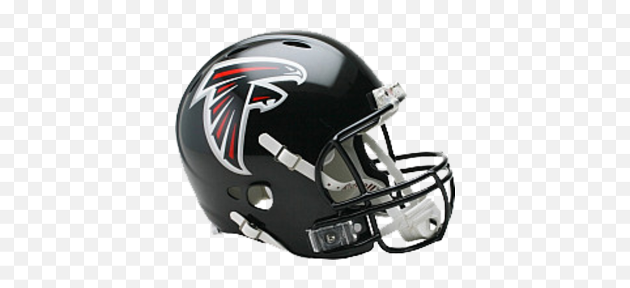 Download Hd Falcons Helmet Logo - Atlanta Falcons First Logo 2002 Riddell Revolution Helmet Png,Atlanta Falcons Png