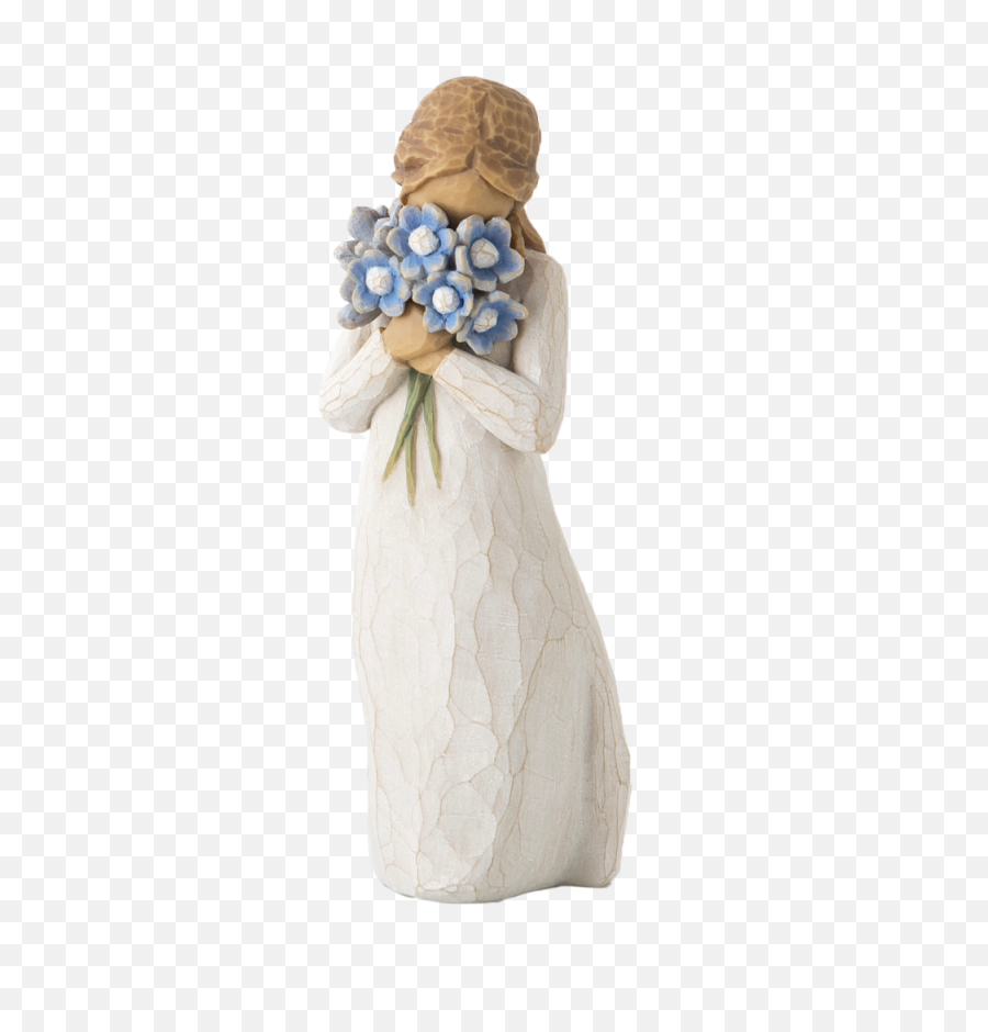 Download Hd Forget Me Not - Willow Tree Transparent Png Willow Tree Forget Me Not Figurine,Willow Tree Png