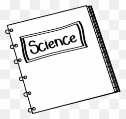 Science Notebook Clipart Images 1329088 - PNG Black And White