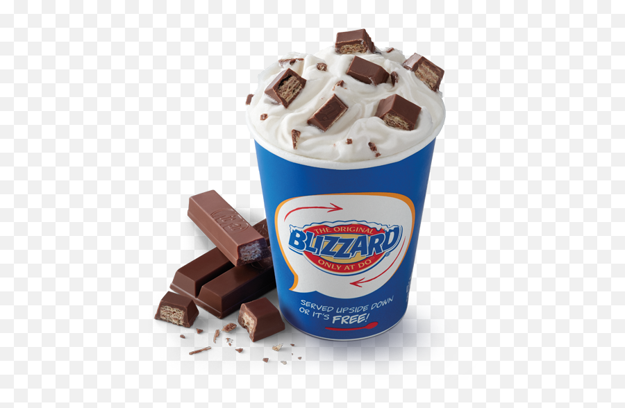 Dq Ice Cream Meet All Your Famous Favour - Dairy Queen Kit Kat Blizzard Png,Blizzard Logo Png