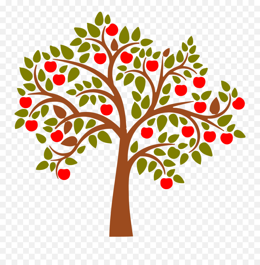 Library Of Svg Stock Fruit Tree Png - Apple Tree Clip Art,Fruit Tree Png