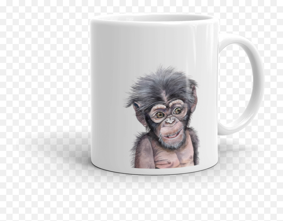Chimp Mug Art - Coffee Cup Png,Chimp Png