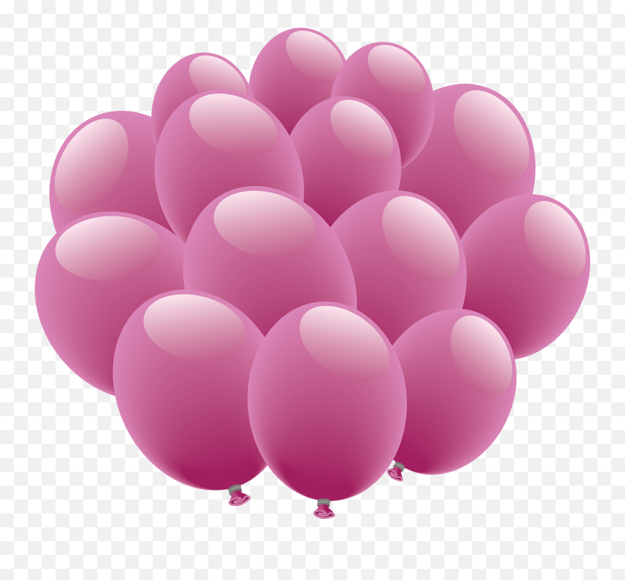 Many Pink Balloons Png Image - Pink Balloons Png Transparent Background,Up Balloons Png