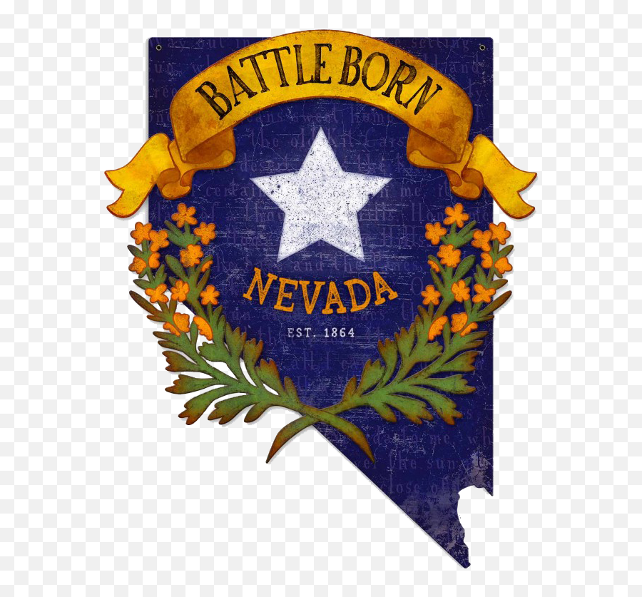 Who Is The Most Enthusiastic Group Of Voters In Nevada - Nevada Battle Born State Png,Nevada Png