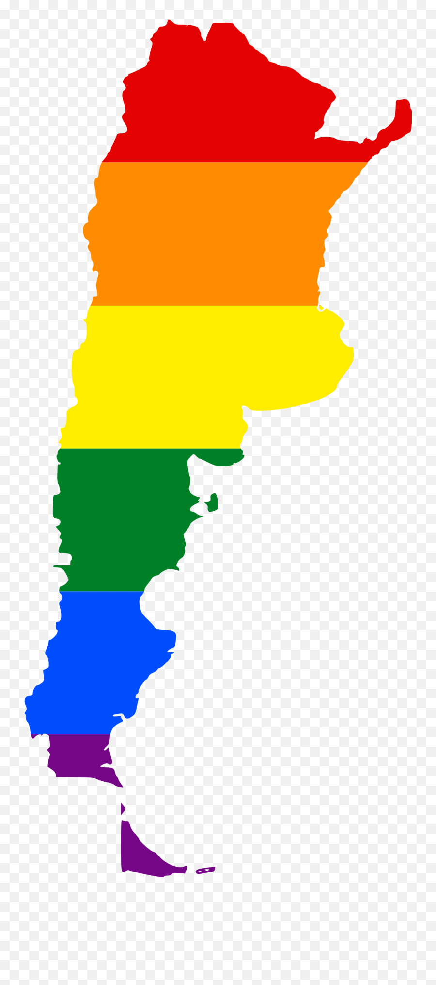 Filelgbt Flag Map Of Argentinasvg - Wikimedia Commons Argentina Map Svg Png,Lgbt Png