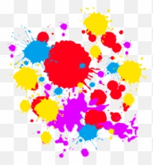Download Free Colorful Spray Paint Splatter Png - Transparent