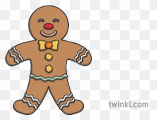 Gingerbread Man Illustration - Twinkl Cartoon Png,Gingerbread Man Png