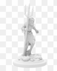 Download Poseidon - Resin Poseidon Render Png Image With No Figurine,Poseidon Png
