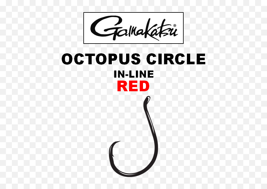 Gamakatsu Hooks - Octopus Inline Circle Red Gamakatsu Hooks Png,Red Circle With Line Png