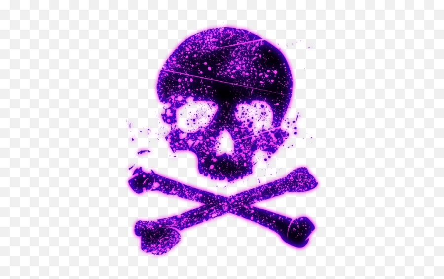 Download Hd All New Skull Png Effects - Purple Skull Png,Skull Silhouette Png