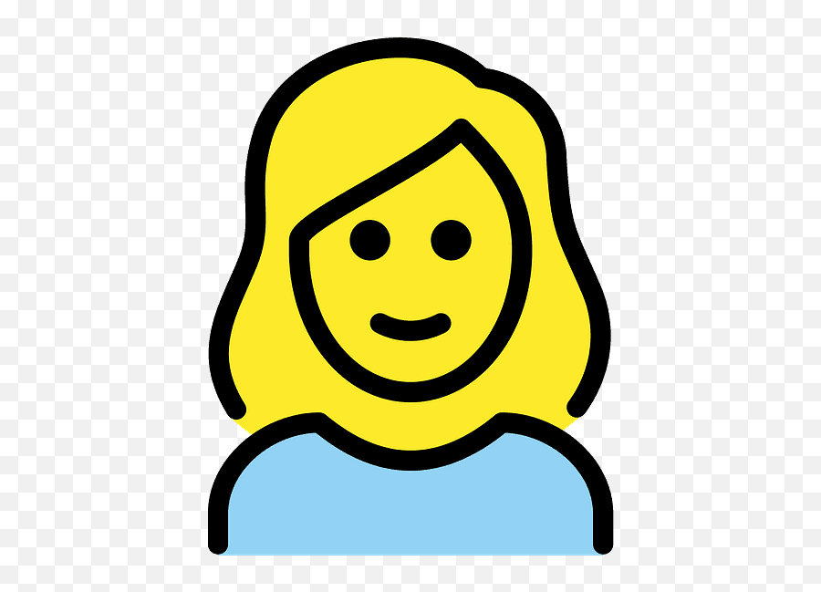 Woman Blond Hair Emoji Clipart Free Download Transparent Png