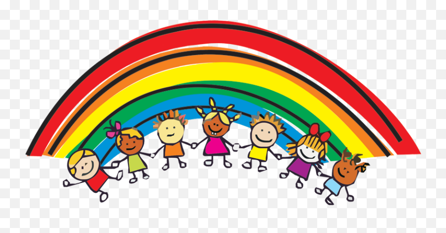 Rainbow Kids - Welcome To My Kindergarten Class Png,Cartoon Rainbow Png