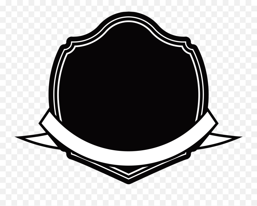 Black And White Transprent Png Free - Shield Black And White Logo Pita Hitam Putih Png,Shield Outline Png