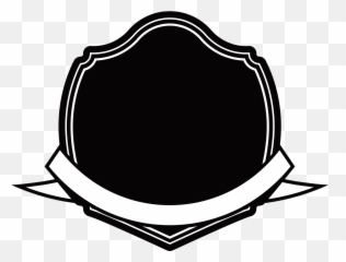 Black And White Transprent Png Free - Shield Logo Pita Hitam Putih