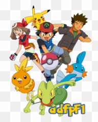 Ash Aura Brock Y Pokemon 01 By Adfpf1 - May Max png