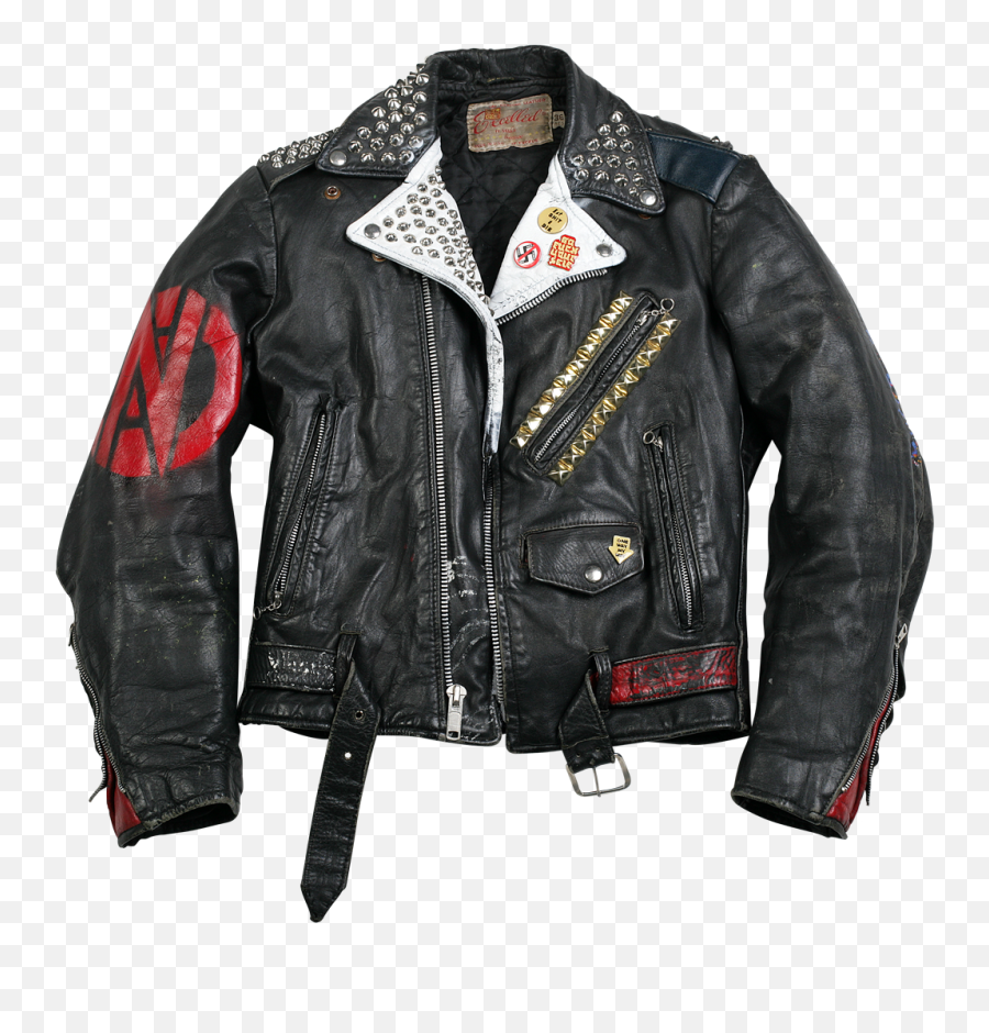 Download Outerwear Jackets Punk Vintage Leather - Vintage Punk Leather Jacket Png,Punk Png
