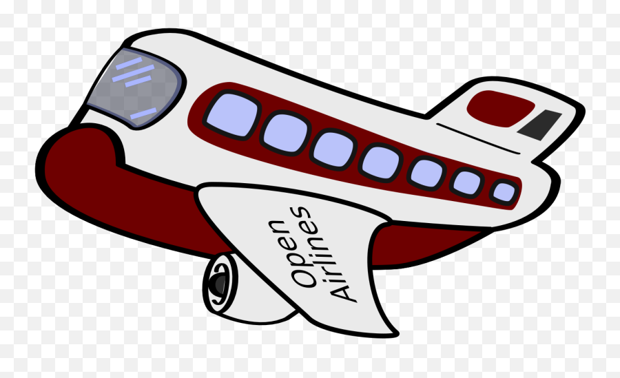 Cartoon Airplane Svg Vector Clip Art - Svg Cartoon Airplane Png,Airplane Clipart Transparent