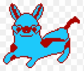 Heart Glasses Png - Colorful Dog With Heart Glasses Pixel