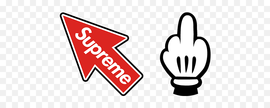 Supreme Cursor U2013 Custom Browser Extension - Vertical Png,Windows Cursor Png