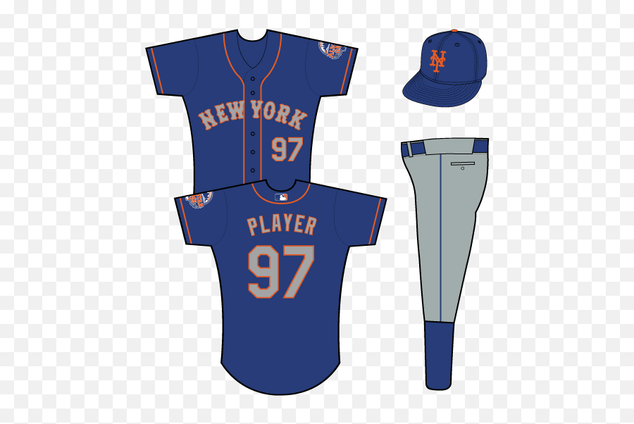 New York Mets Alternate Uniform - National League Nl Blue Jays Uniform 2000 Png,Mets Logo Png