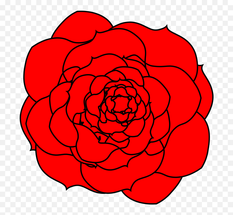 Line Art Plant Flower Png Clipart - Ground Rose,Japanese Flower Png