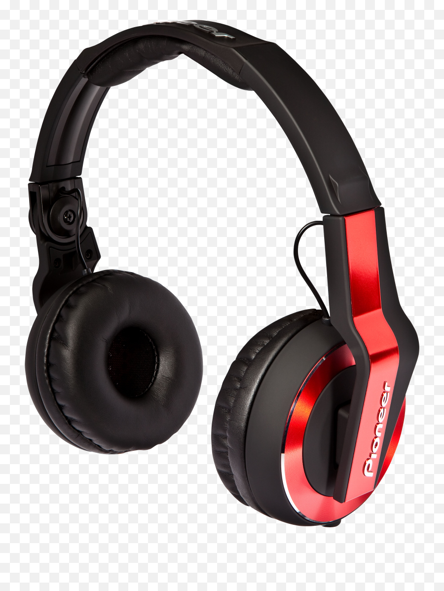 Download Pioneer Dj Headphones Red - Full Size Png Image Dj Headphones Red And Black,Headphones Silhouette Png