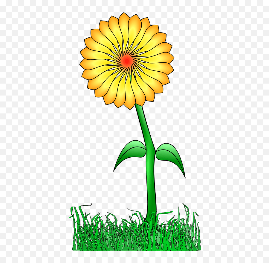 Yellow Flower - Clip Art Png,Green And Yellow Flower Logo