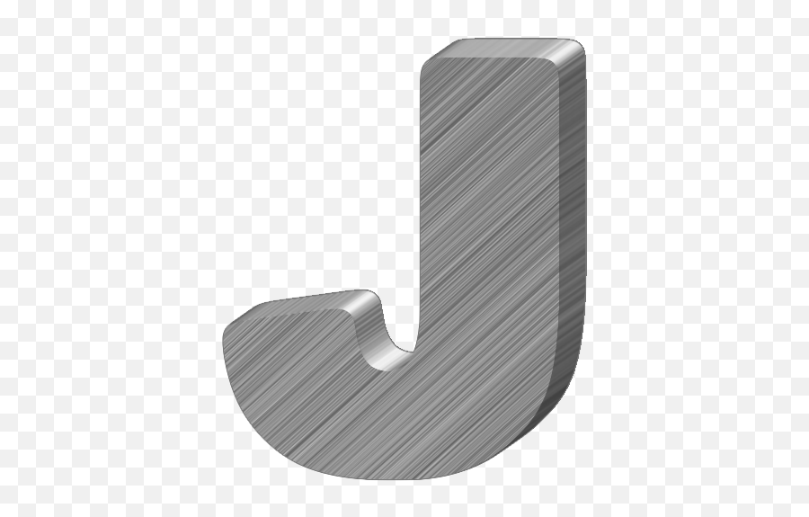 Aluminum 3 - Transparent 3d Letter J Png,Letter J Png