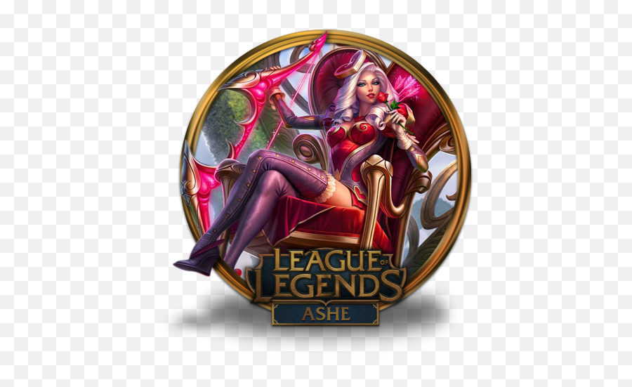 Ashe Heartseeker Vector Icons Free - Rumble League Of Legends Png,Championship Ashe Border And Icon