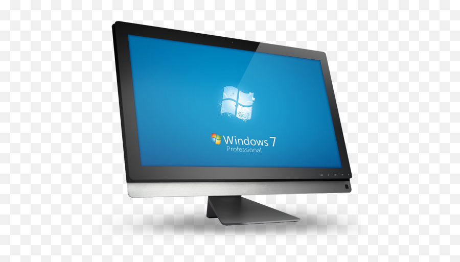 Transparent Windows 7 Png - Windows 7 Computer Monitor,Windows 7 Logo Backgrounds