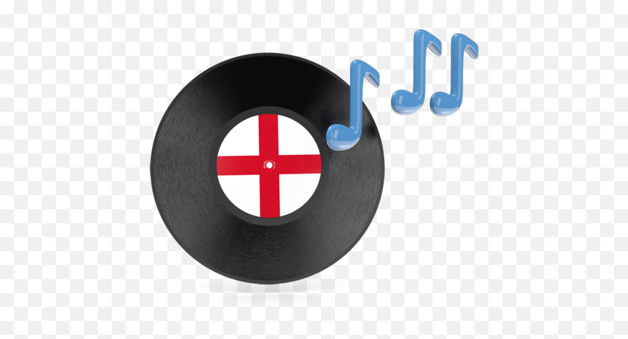 Music Icon Illustration Of Flag England - Canada Flag Music Png,England Flag Icon