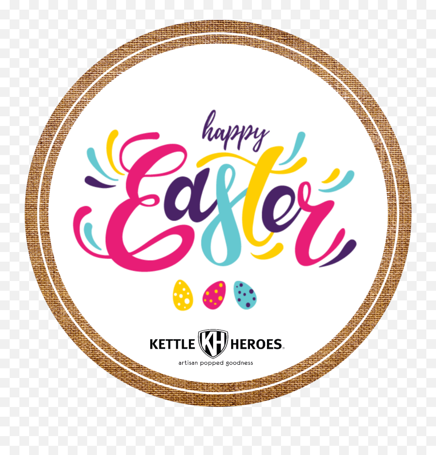 Happy Easter Bright Popcorn Gift Tin - Circle Png,Happy Easter Transparent