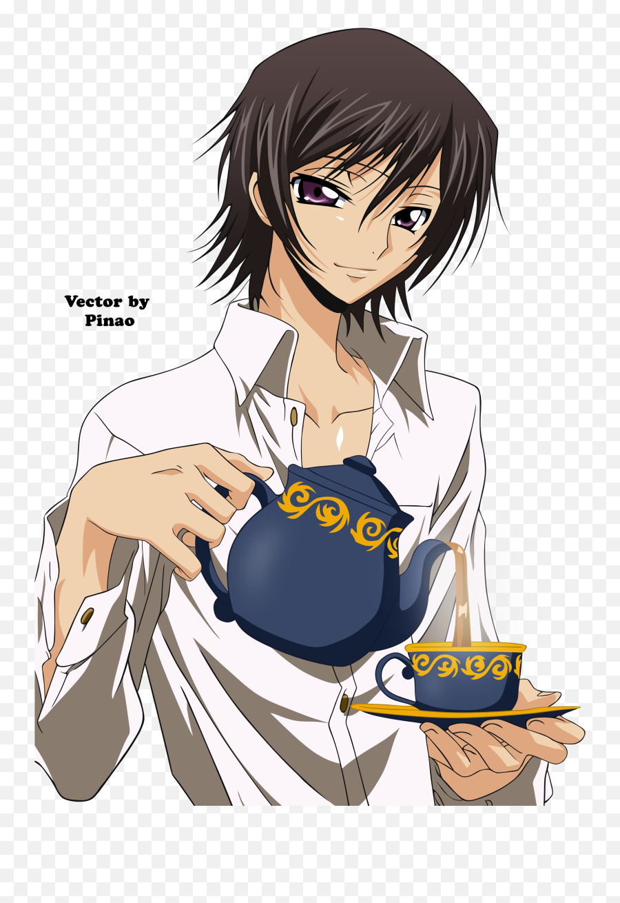 Code Geass Tea Transparent Lamperouge Lelouch Anime - Lelouch Lamperouge Code Geass Attacking Png,Code Geass Icon