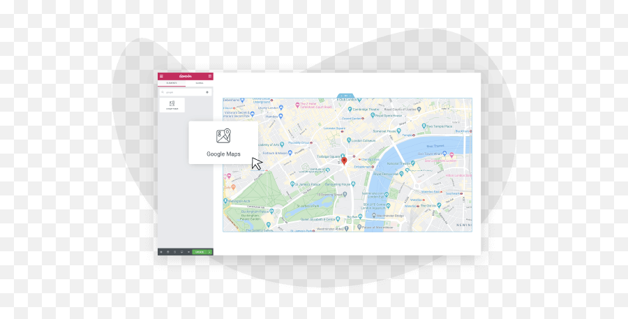 Google Maps Widget Embed Transparent PNG