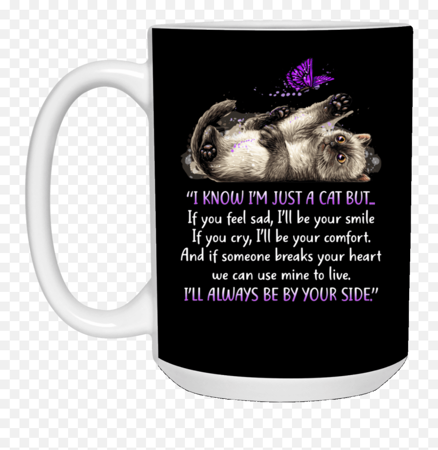 I Know Im Just A Cat But Iu0027ll Always Be By Your Side Ceramic Coffee Mug - Beer Stein Water Bottle Cat Mom Gift Magic Mug Png,Im Icon Maker