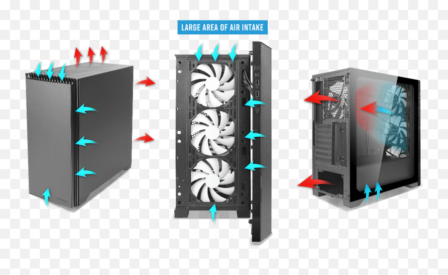 P82 Flow Is The Best Mid Tower Case And New Pc Cases With - Best Airflow Case Cpu Png,Airflow Icon 15 Manual