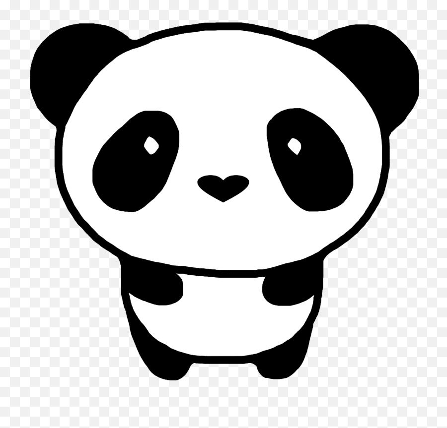 Easy Cute Panda Drawing Png Image - Easy To Draw Panda,Cute Panda Png ...
