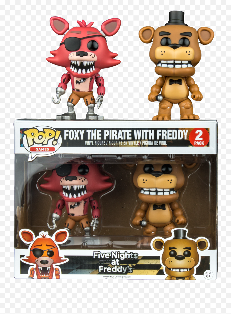 Freddy And Foxy Pop Vinyl Figure 2 - Pack Five Nights At Funko Pop Five Nights At Png,Foxy Transparent