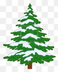 Manage Search - Pine Tree With Snow Silhouette png